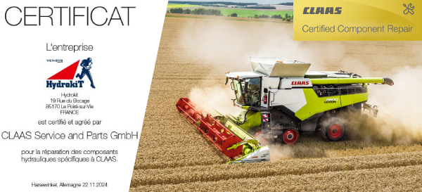 Notre atelier de réparation certifié CLAAS REPAIR